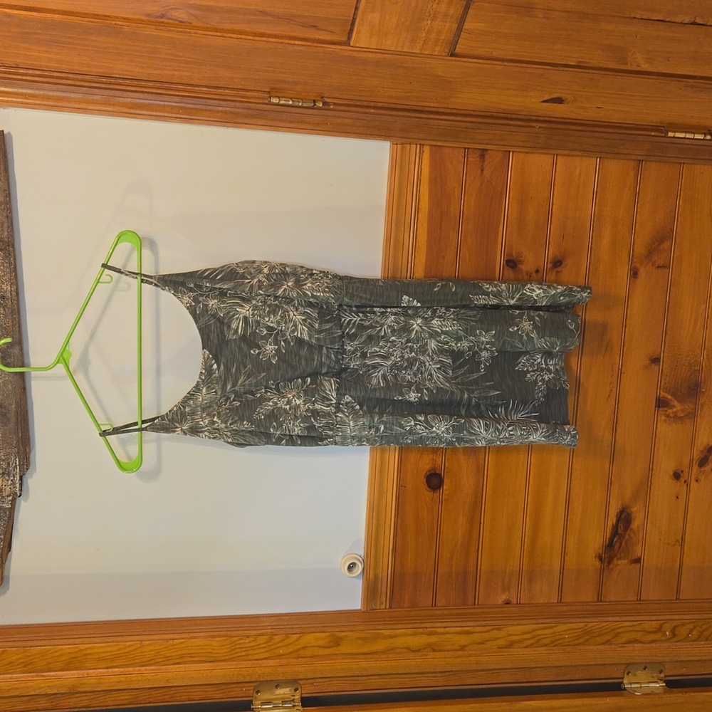 Olive green Spaghetti strap dress